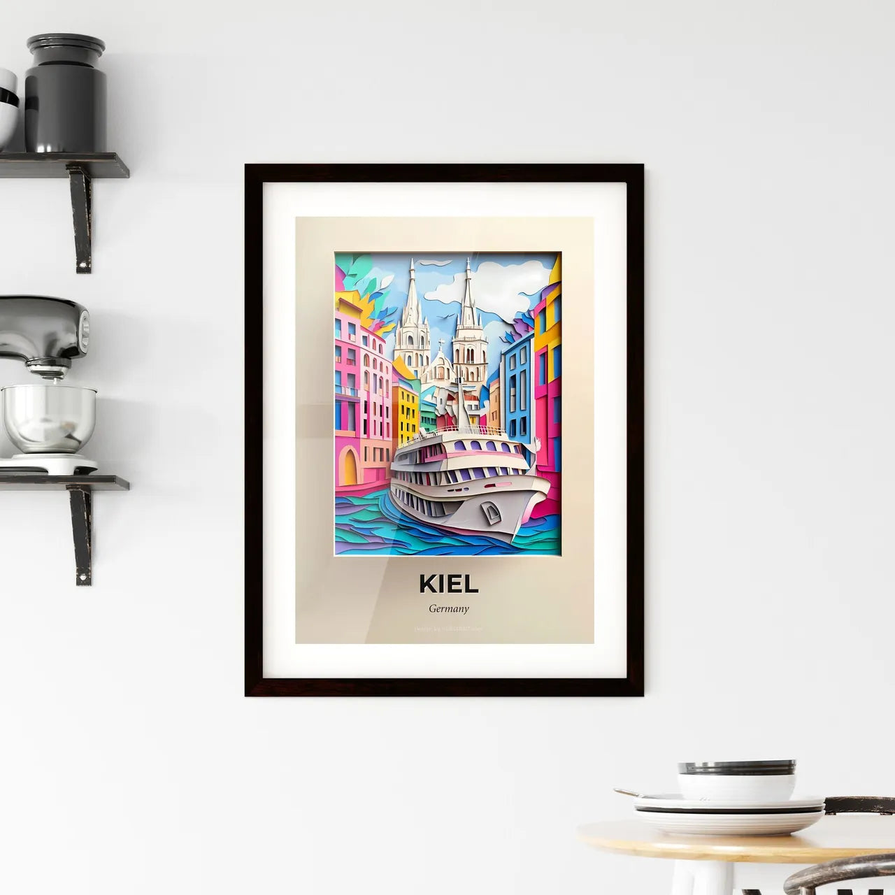 Vivid Kiel, Germany, Framed Wall Art