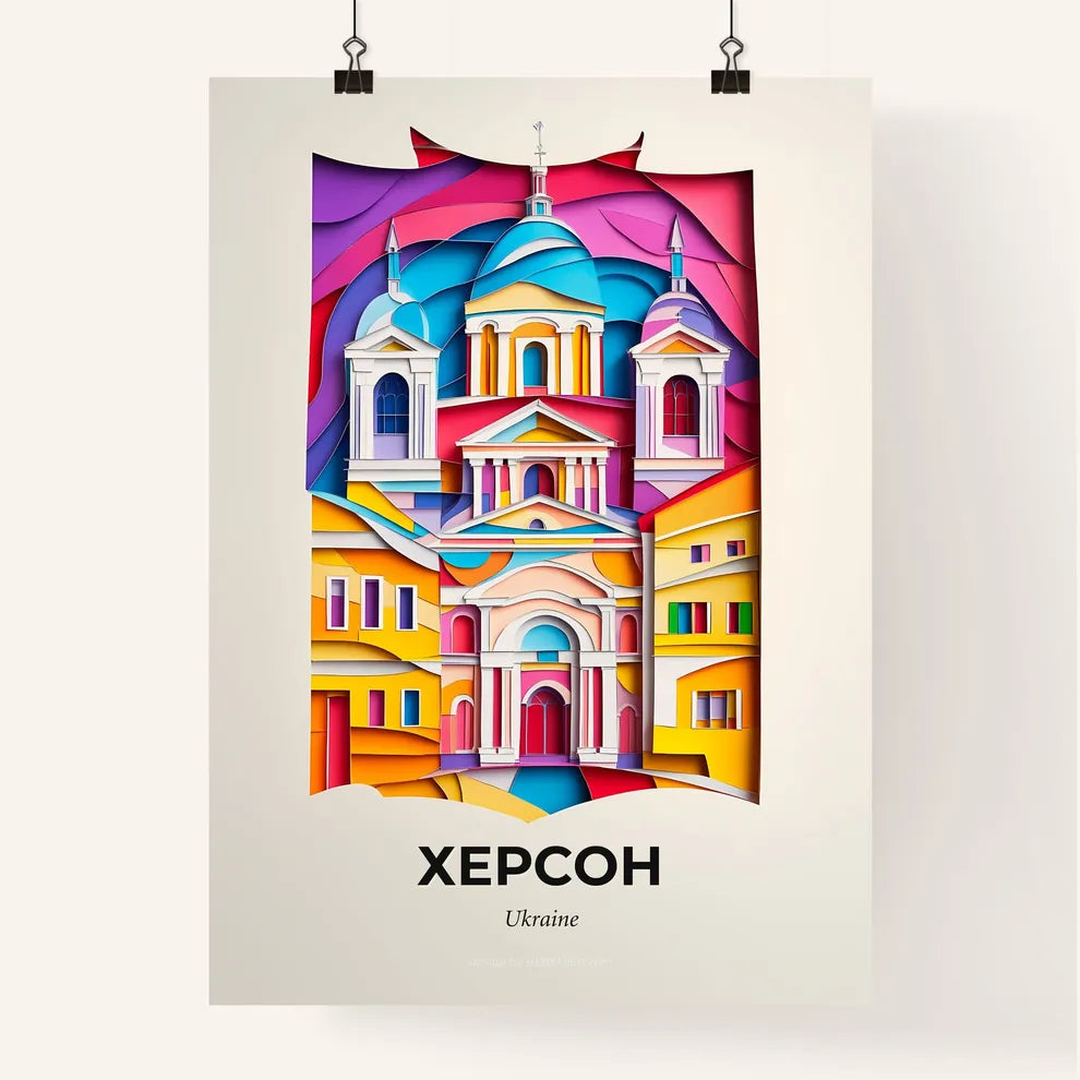 Vivid Kherson, Ukraine, Colorful Poster