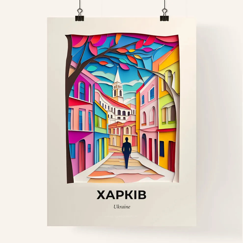 Vivid Kharkiv, Ukraine, Colorful Poster