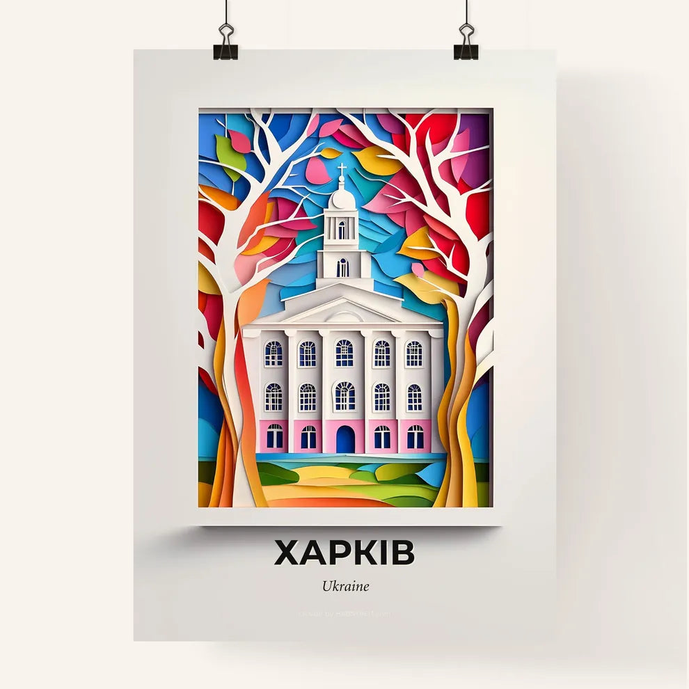 Vivid Kharkiv, Ukraine, Colorful Poster