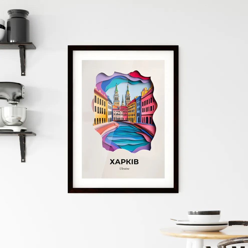 Vivid Kharkiv, Ukraine, Framed Wall Art