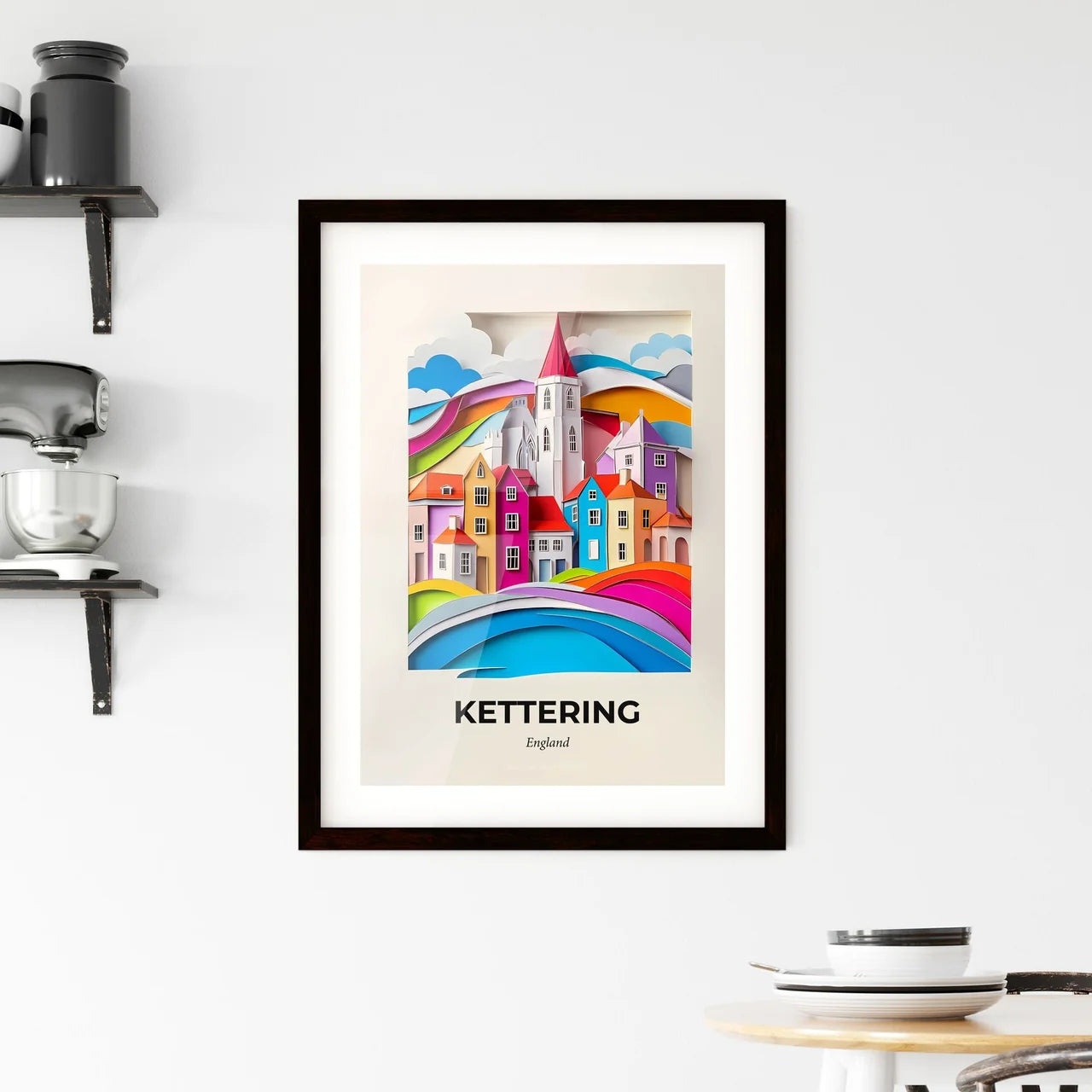 Vivid Kettering, England, Framed Wall Art