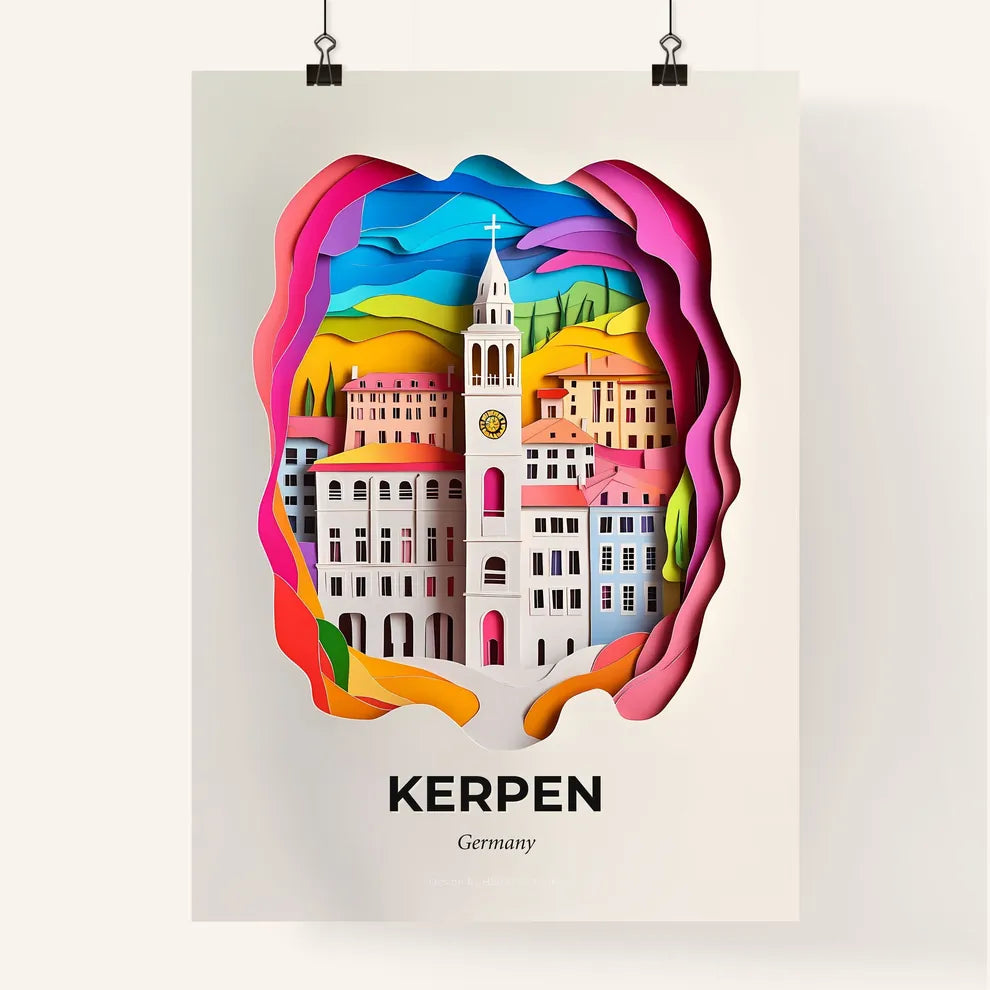 Vivid Kerpen, Germany, Colorful Poster