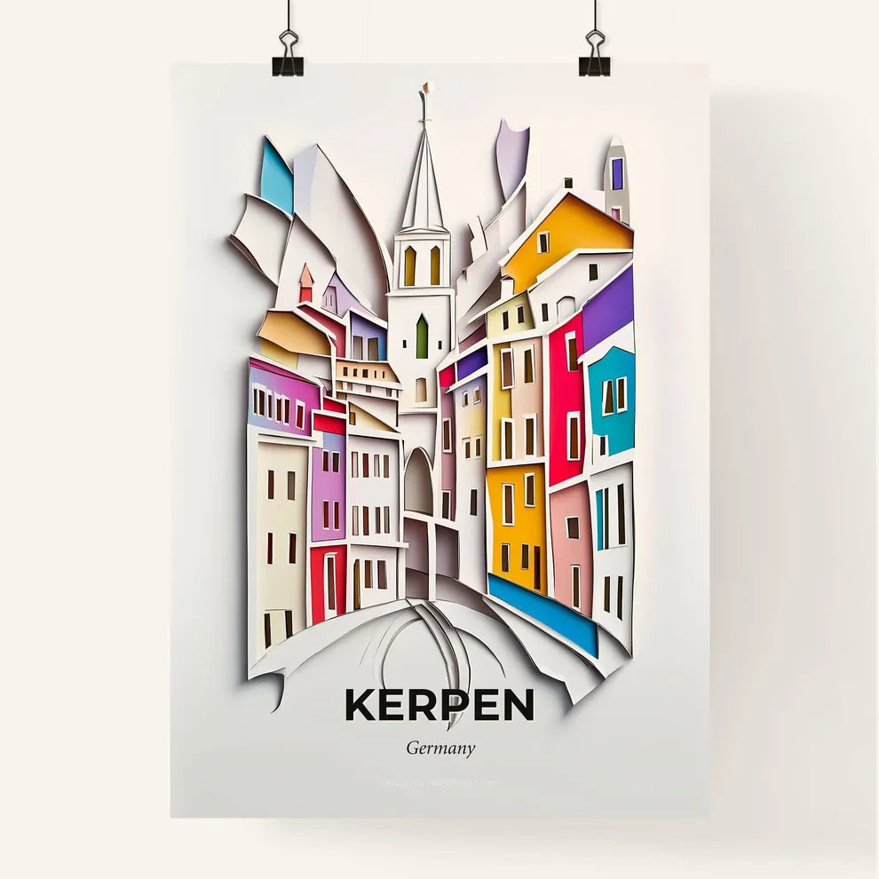 Vivid Kerpen, Germany, Colorful Poster