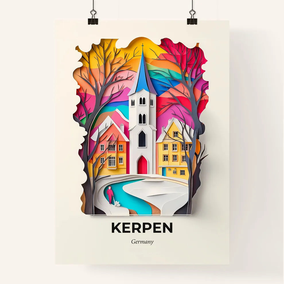Vivid Kerpen, Germany, Colorful Poster