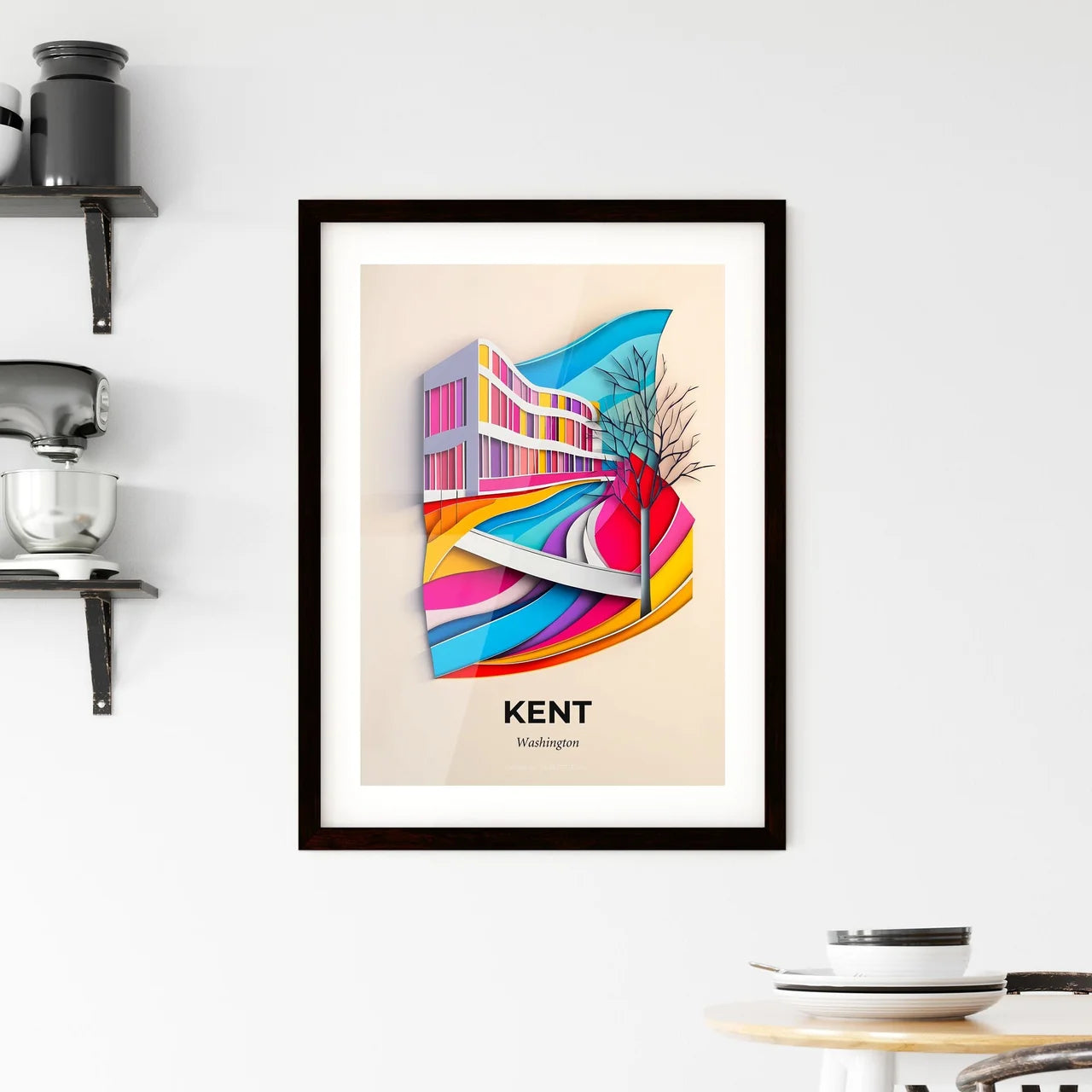 Vivid Kent, Washington, Framed Wall Art