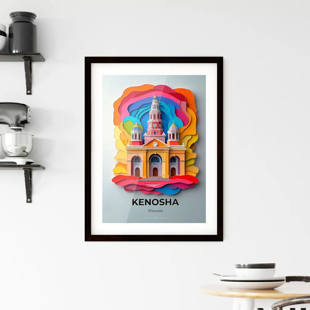 Vivid Kenosha, Wisconsin, Framed Wall Art