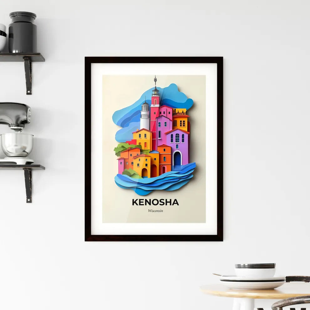 Vivid Kenosha, Wisconsin, Framed Wall Art