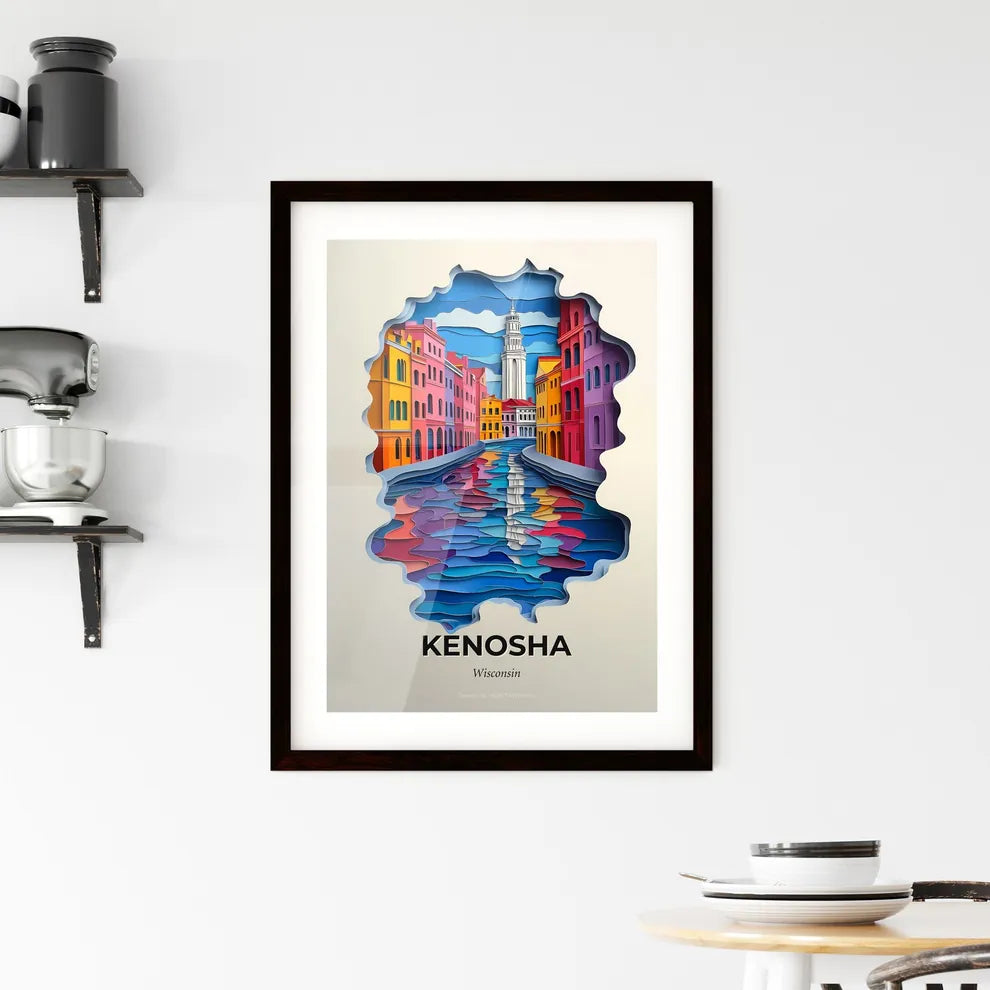 Vivid Kenosha, Wisconsin, Framed Wall Art