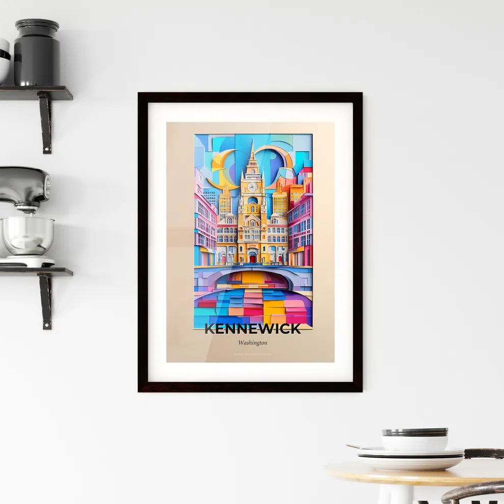 Vivid Kennewick, Washington, Framed Wall Art