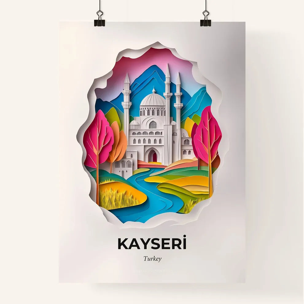 Vivid Kayseri, Turkey, Colorful Poster