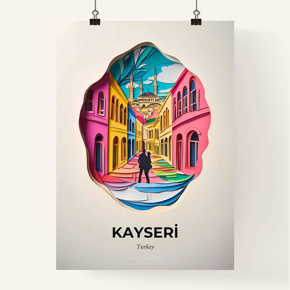 Vivid Kayseri, Turkey, Colorful Poster