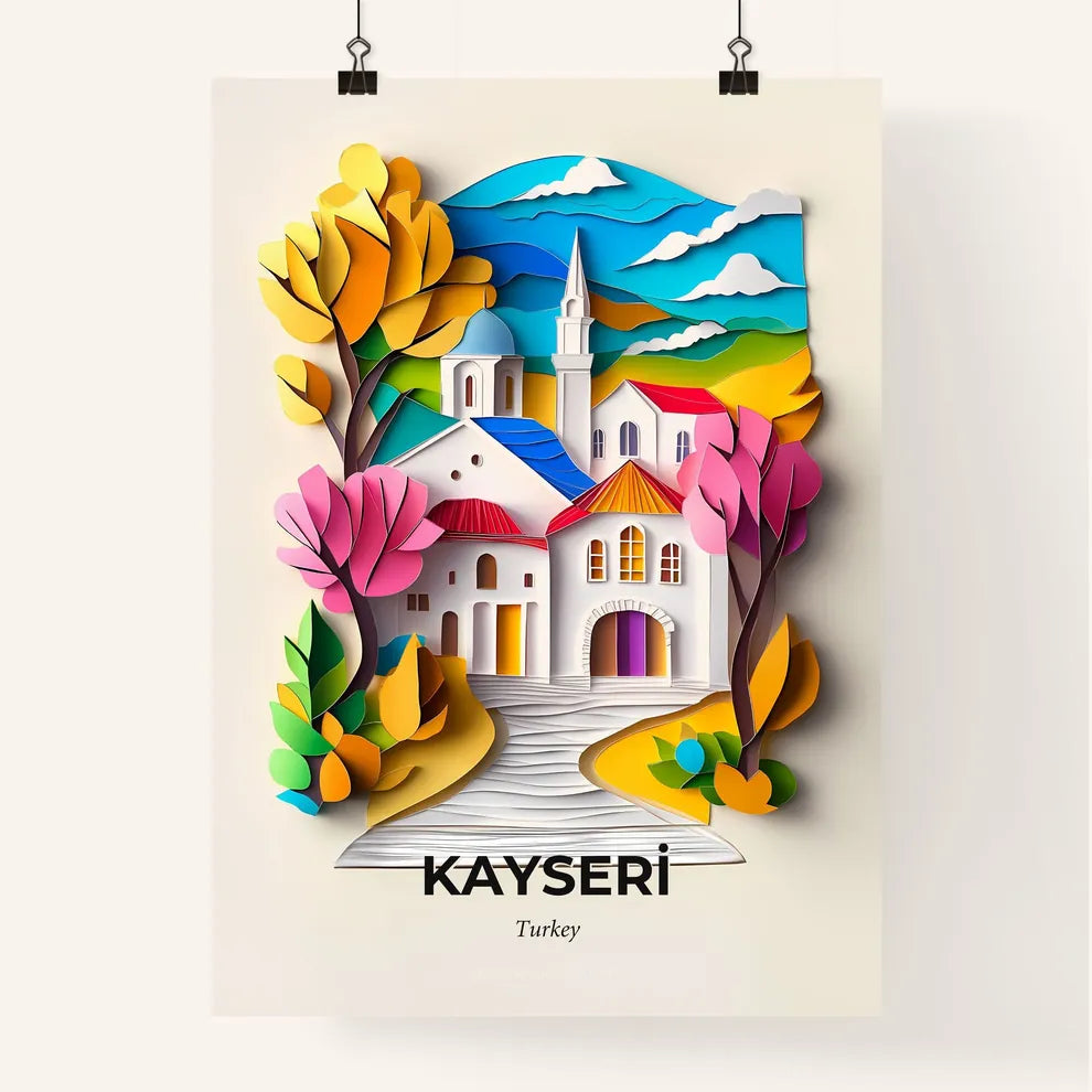 Vivid Kayseri, Turkey, Colorful Poster