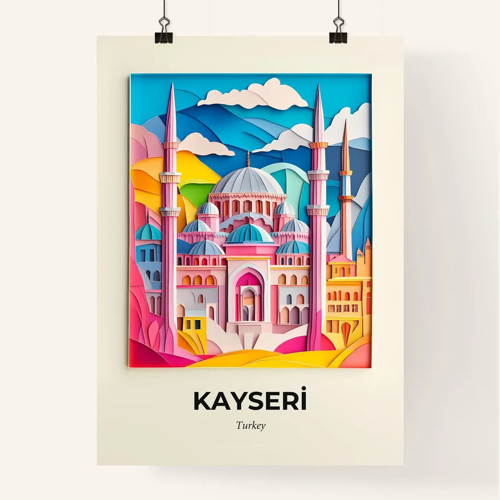 Vivid Kayseri, Turkey, Colorful Poster