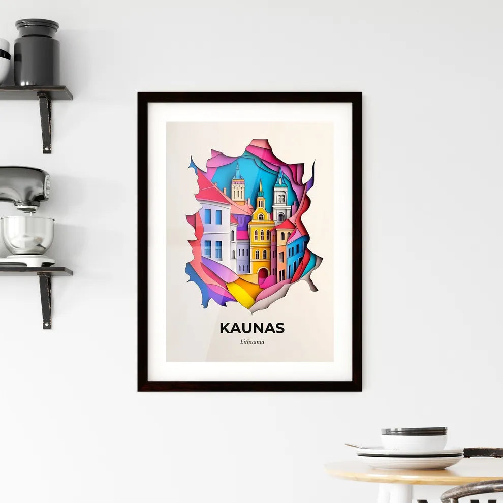 Vivid Kaunas, Lithuania, Framed Wall Art