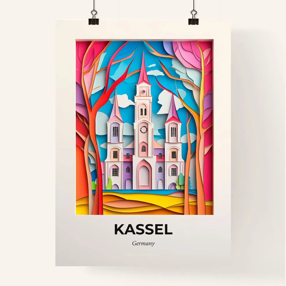Vivid Kassel, Germany, Colorful Poster