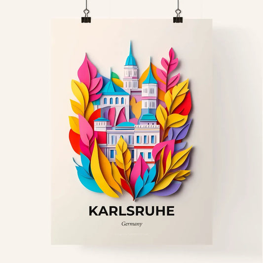 Vivid Karlsruhe, Germany, Colorful Poster