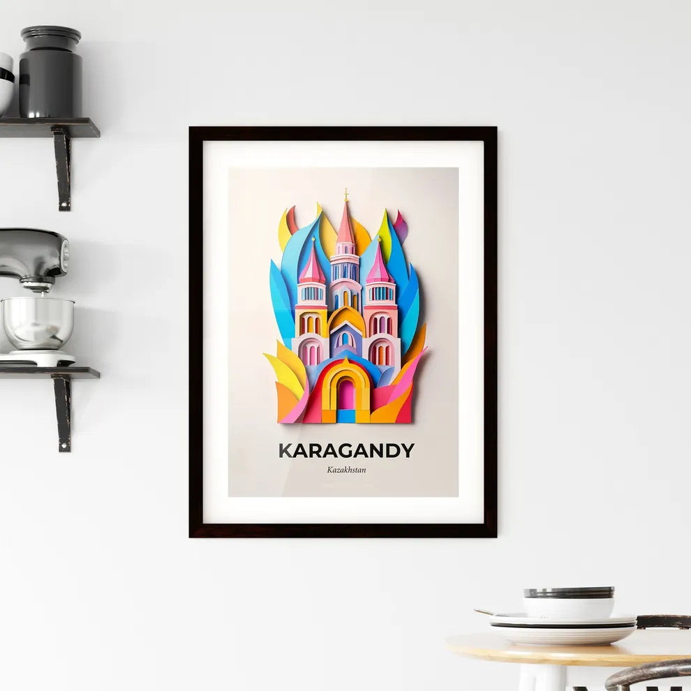 Vivid Karagandy, Kazakhstan, Framed Wall Art