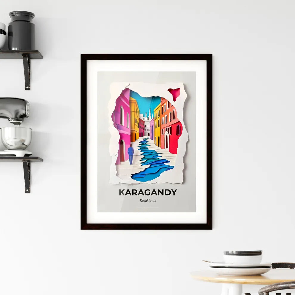 Vivid Karagandy, Kazakhstan, Framed Wall Art