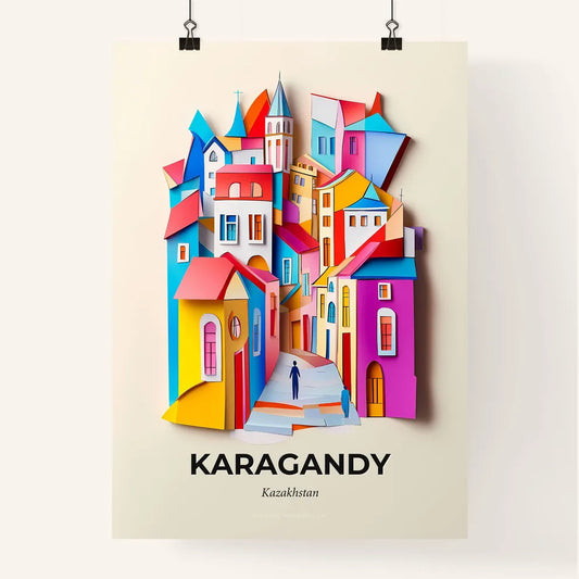 Vivid Karagandy, Kazakhstan, Colorful Poster