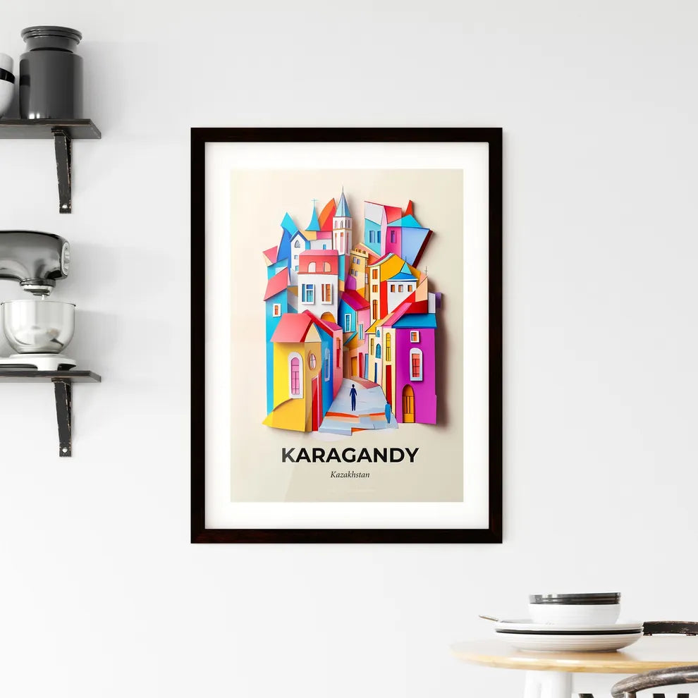 Vivid Karagandy, Kazakhstan, Framed Wall Art