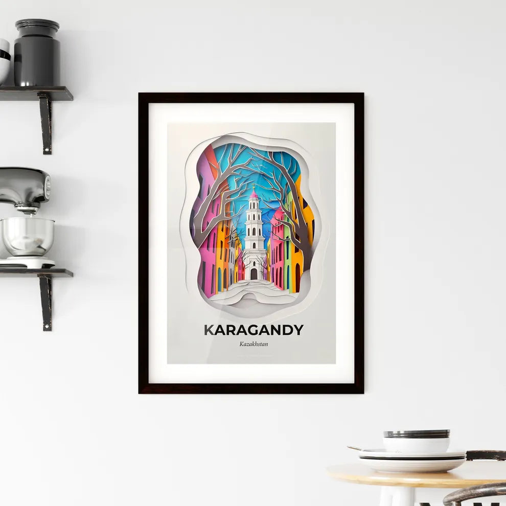 Vivid Karagandy, Kazakhstan, Framed Wall Art