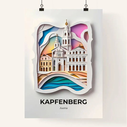 Vivid Kapfenberg, Austria, Colorful Poster