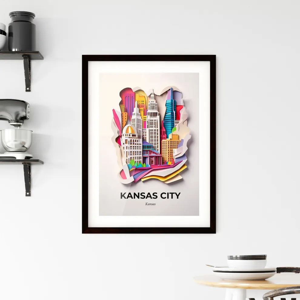 Vivid Kansas City, Kansas, Framed Wall Art