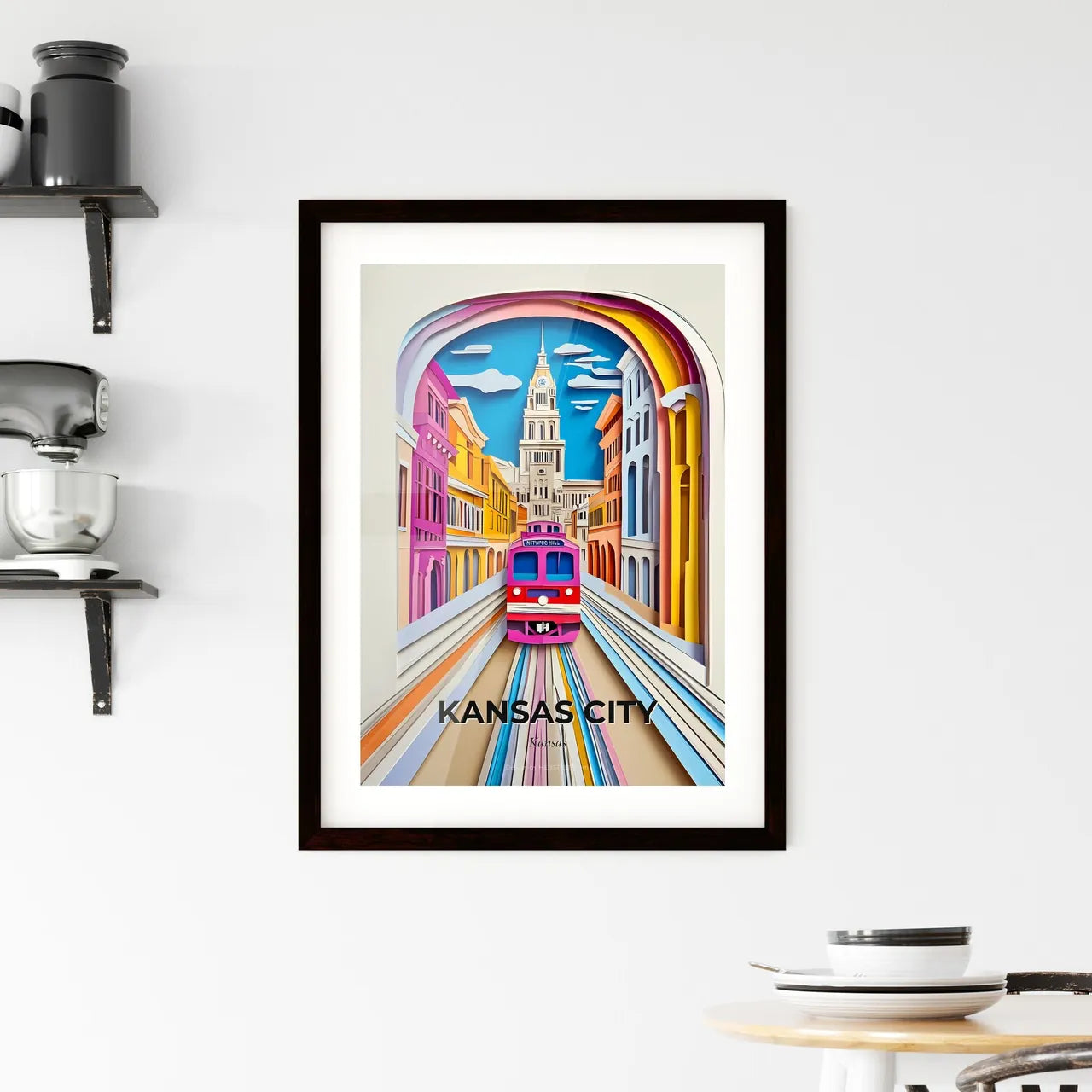 Vivid Kansas City, Kansas, Framed Wall Art
