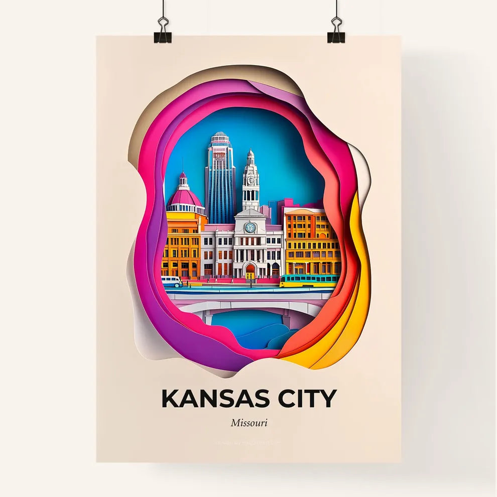 Vivid Kansas City, Missouri, Colorful Poster