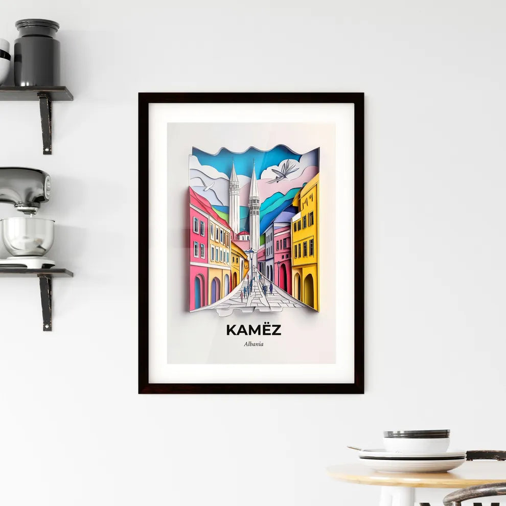 Vivid Kamëz, Albania, Framed Wall Art