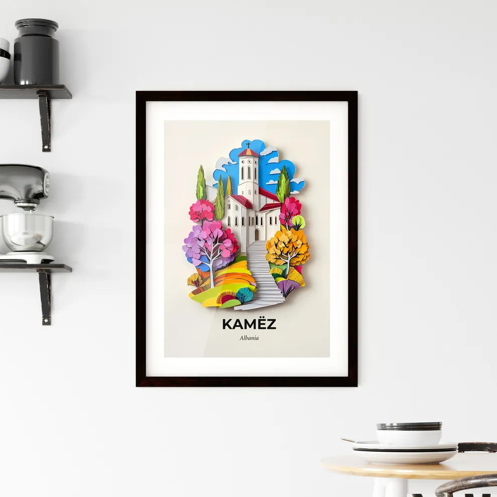 Vivid Kamëz, Albania, Framed Wall Art