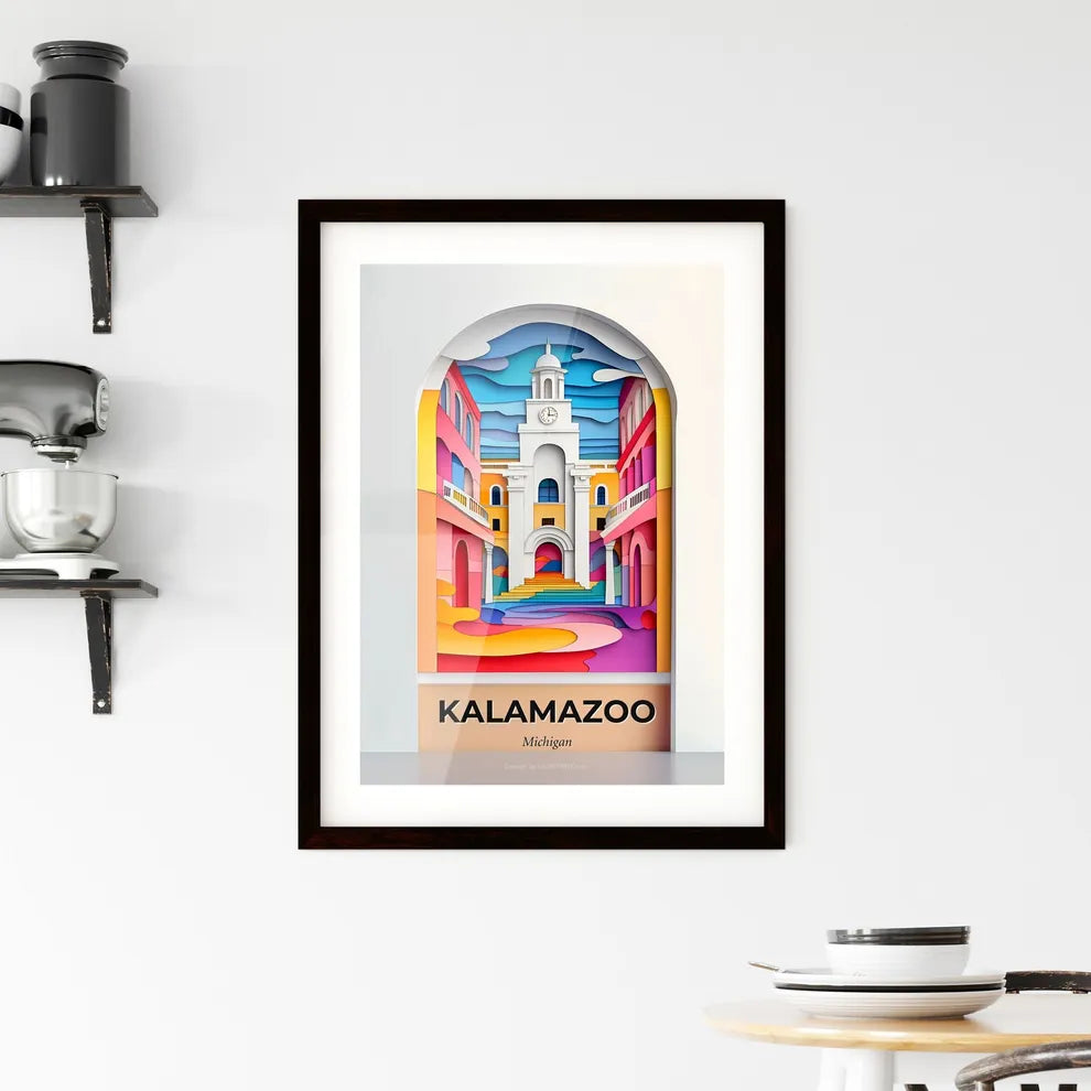 Vivid Kalamazoo, Michigan, Framed Wall Art
