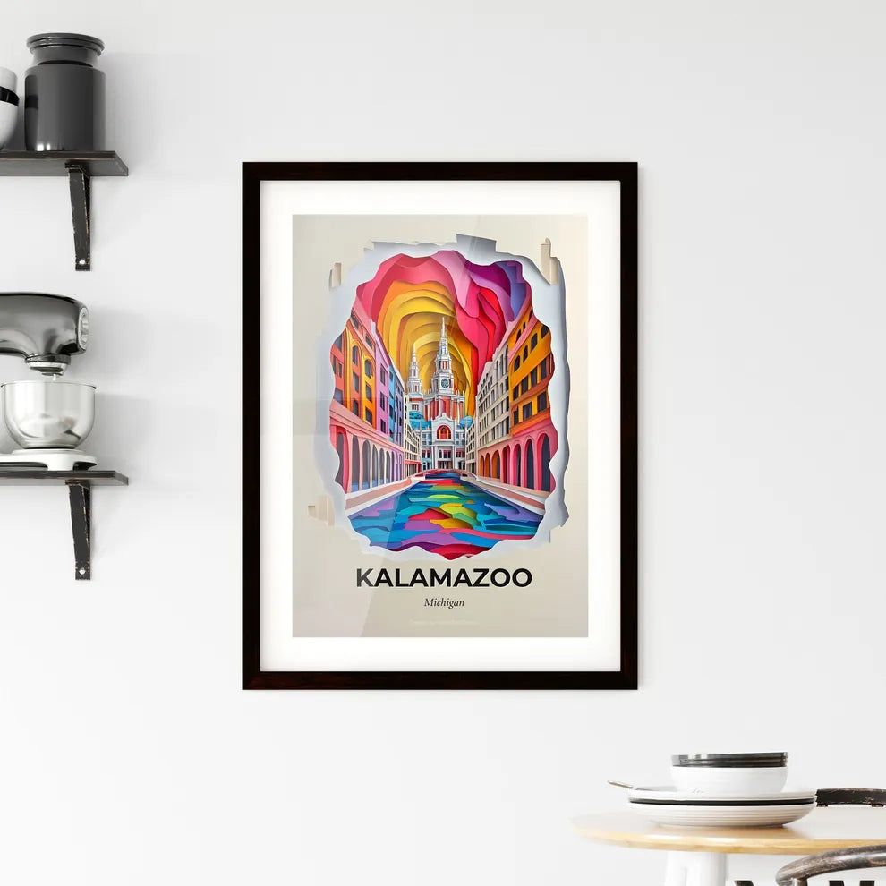 Vivid Kalamazoo, Michigan, Framed Wall Art