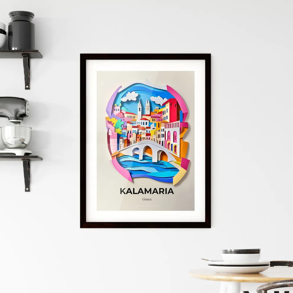 Vivid Kalamaria, Greece, Framed Wall Art
