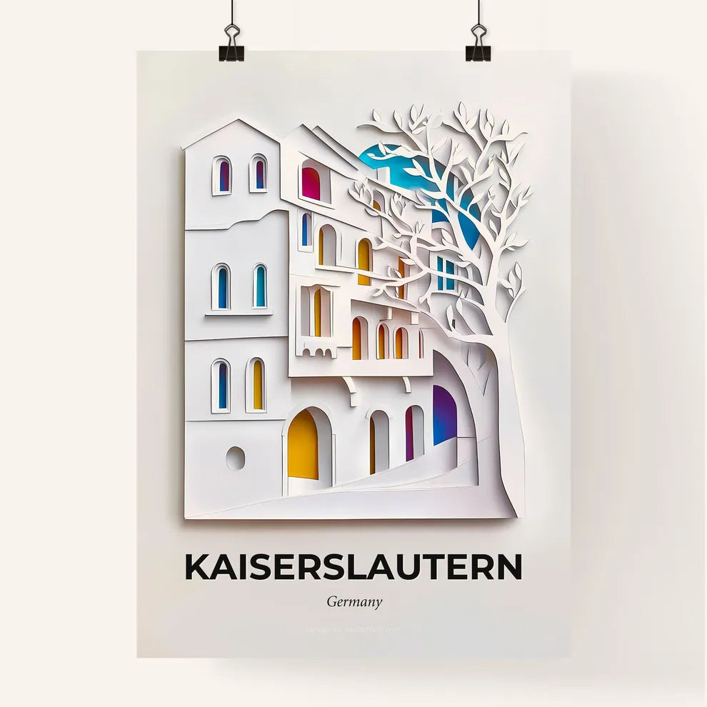 Vivid Kaiserslautern, Germany, Colorful Poster