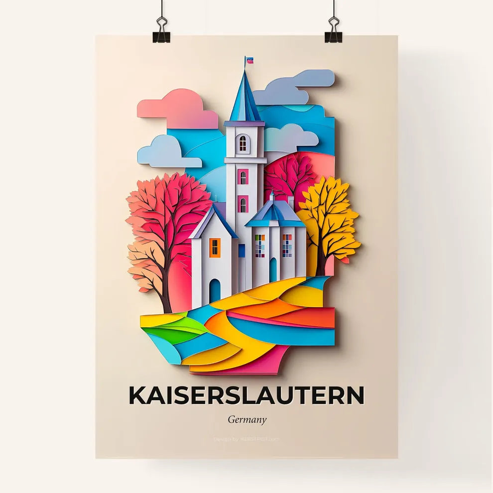 Vivid Kaiserslautern, Germany, Colorful Poster