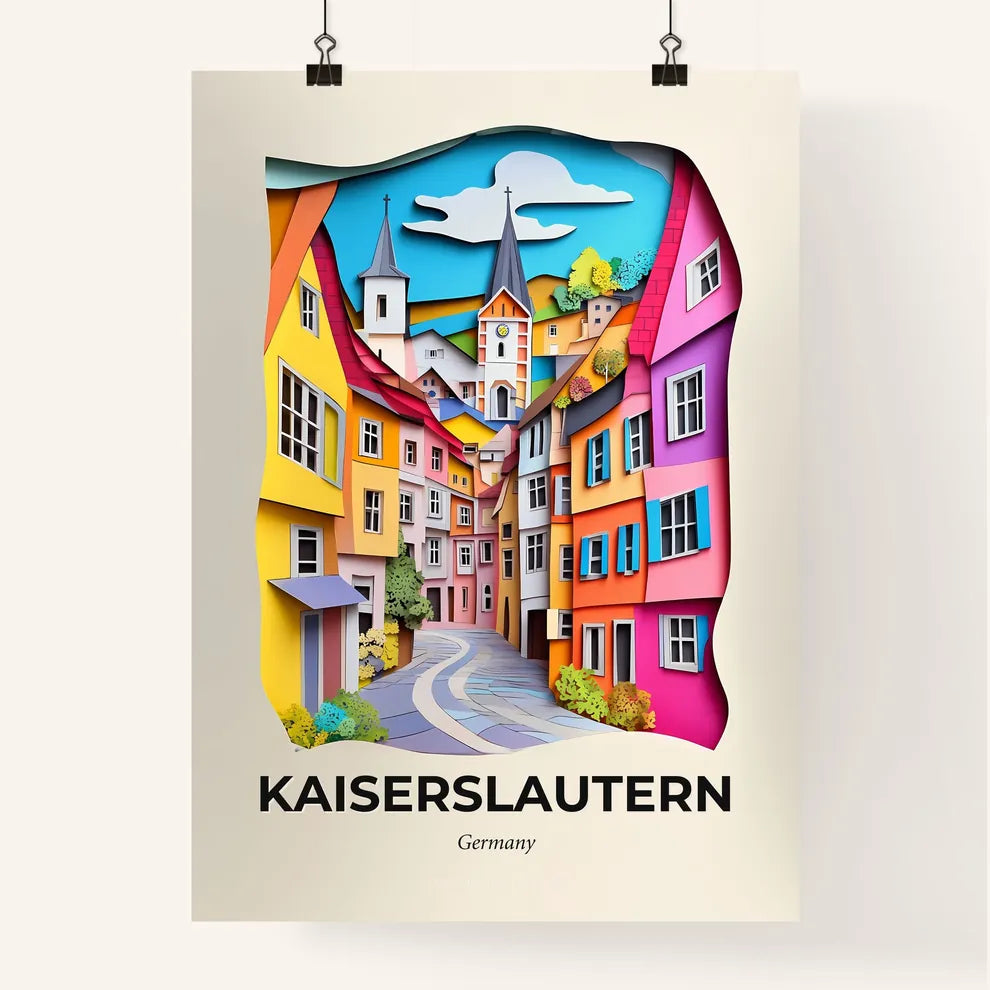Vivid Kaiserslautern, Germany, Colorful Poster