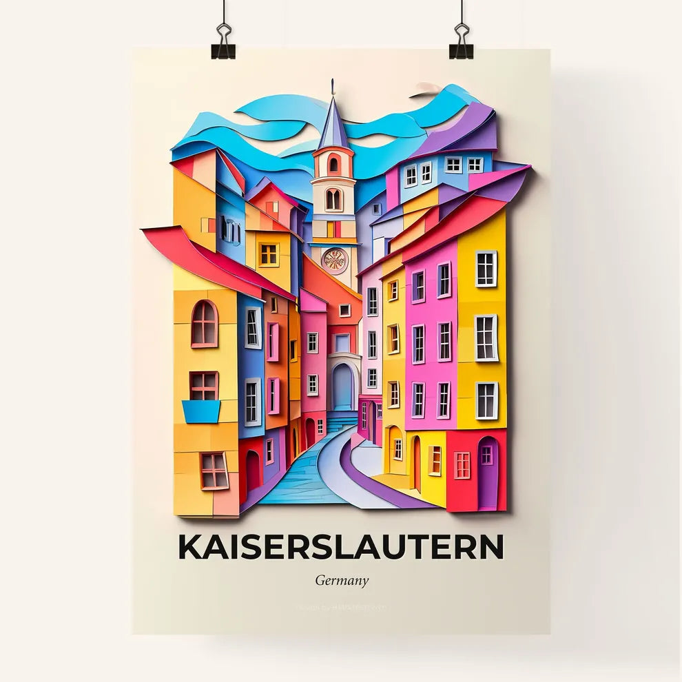 Vivid Kaiserslautern, Germany, Colorful Poster