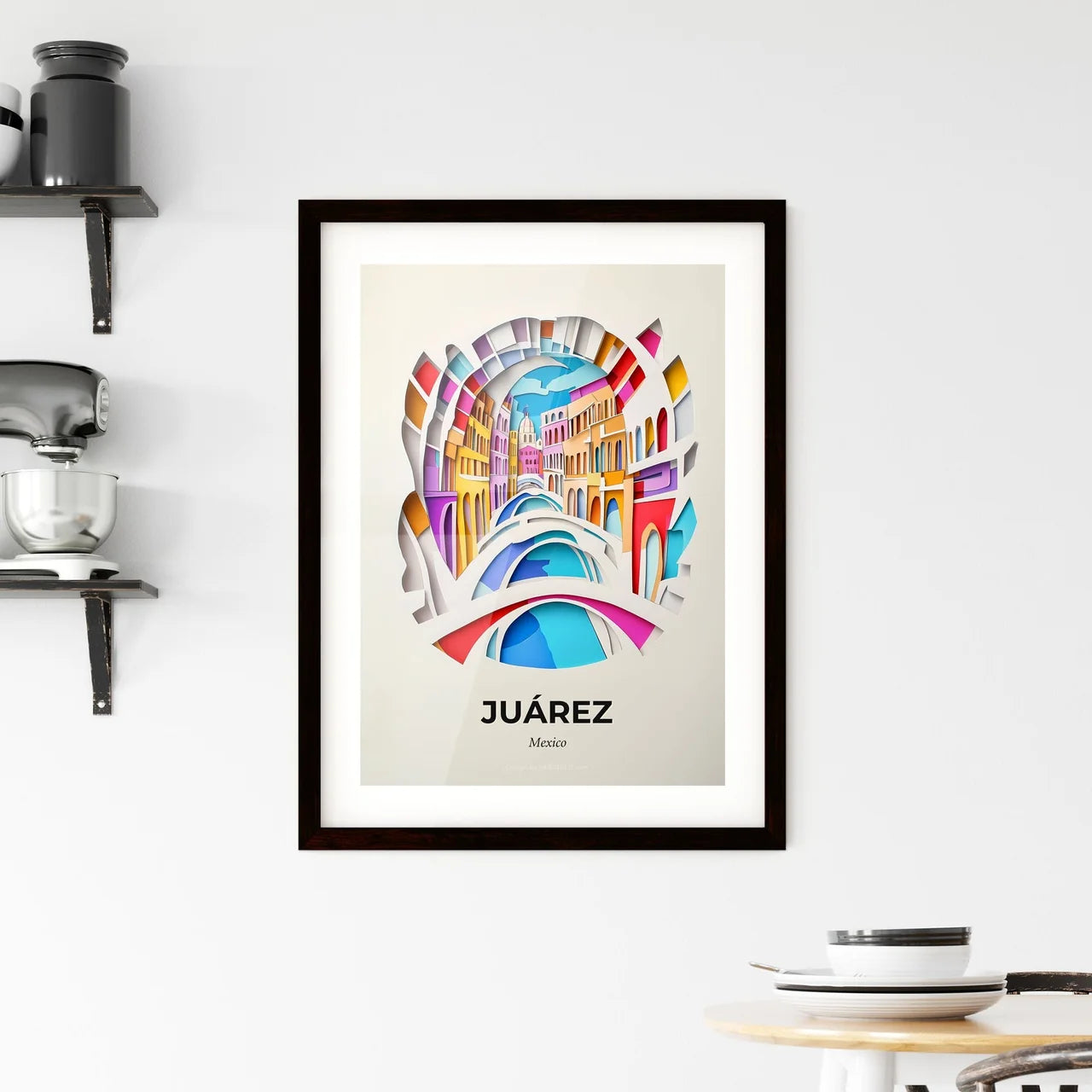 Vivid Juárez, Mexico, Framed Wall Art