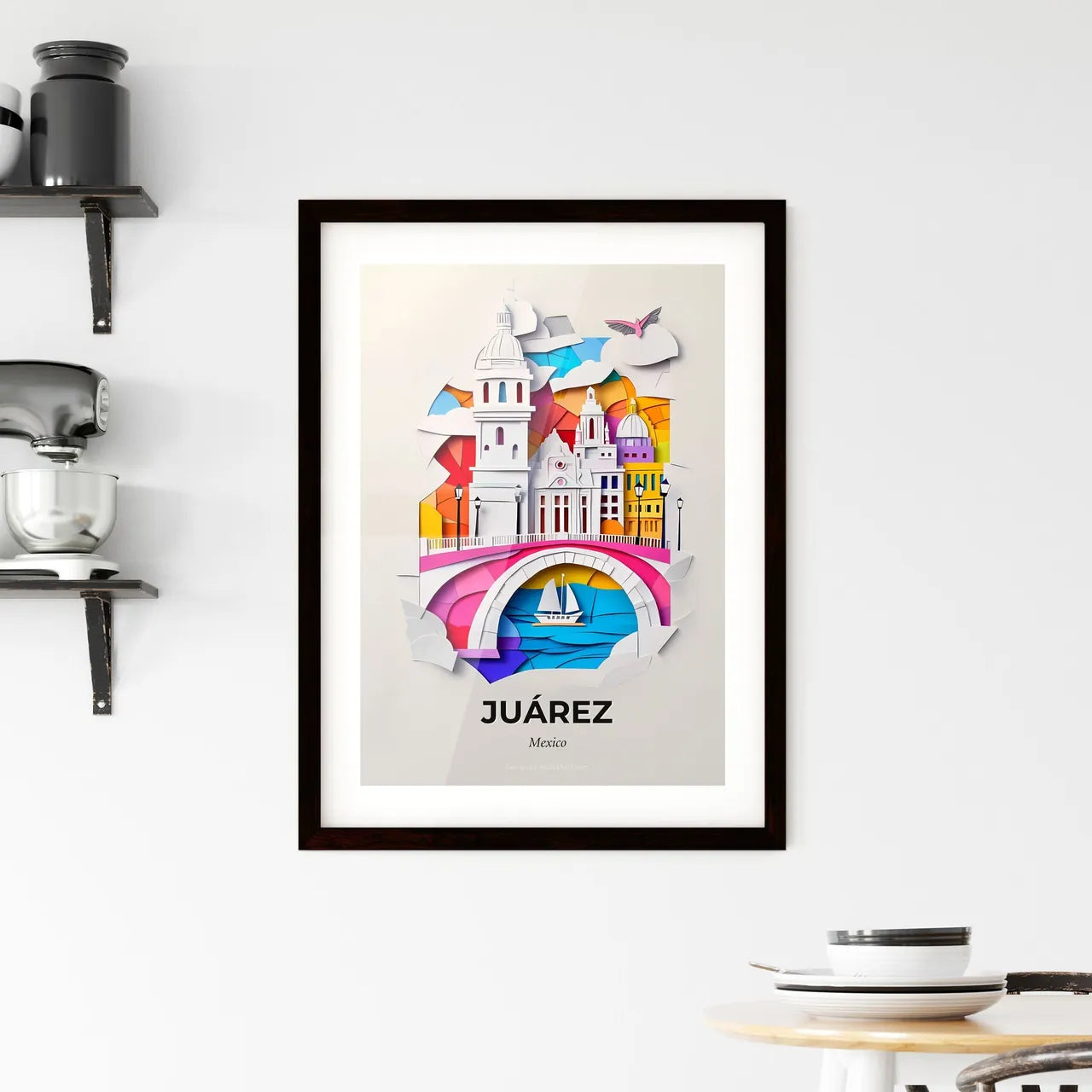 Vivid Juárez, Mexico, Framed Wall Art