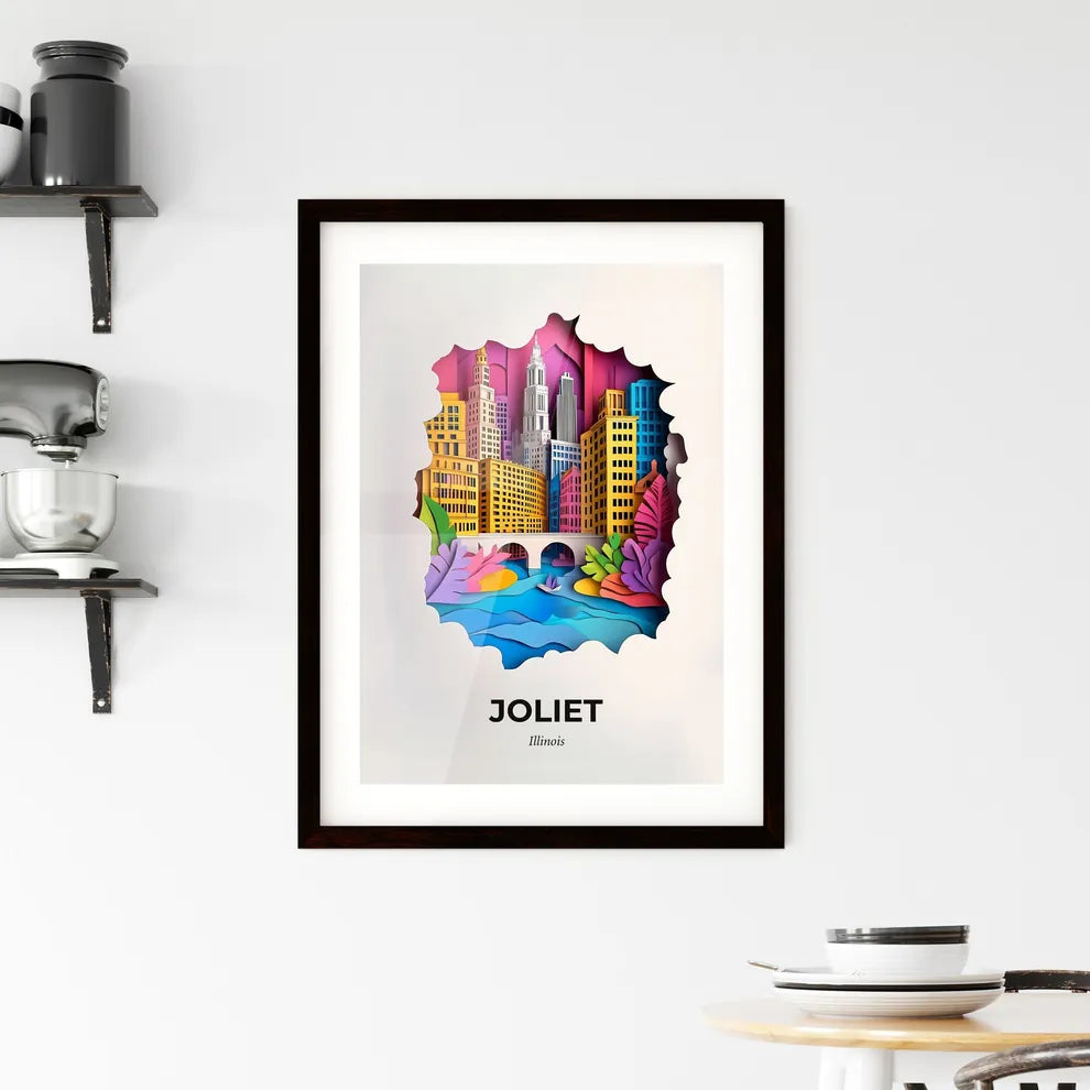 Vivid Joliet, Illinois, Framed Wall Art