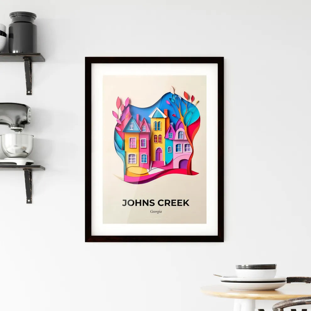 Vivid Johns Creek, Georgia, Framed Wall Art
