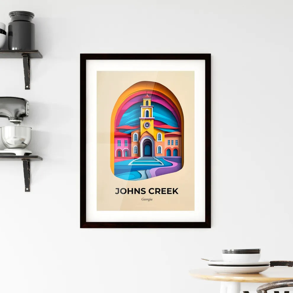 Vivid Johns Creek, Georgia, Framed Wall Art