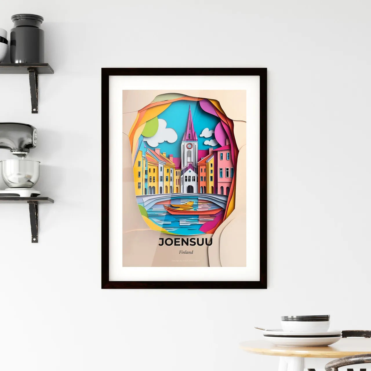 Vivid Joensuu, Finland, Framed Wall Art