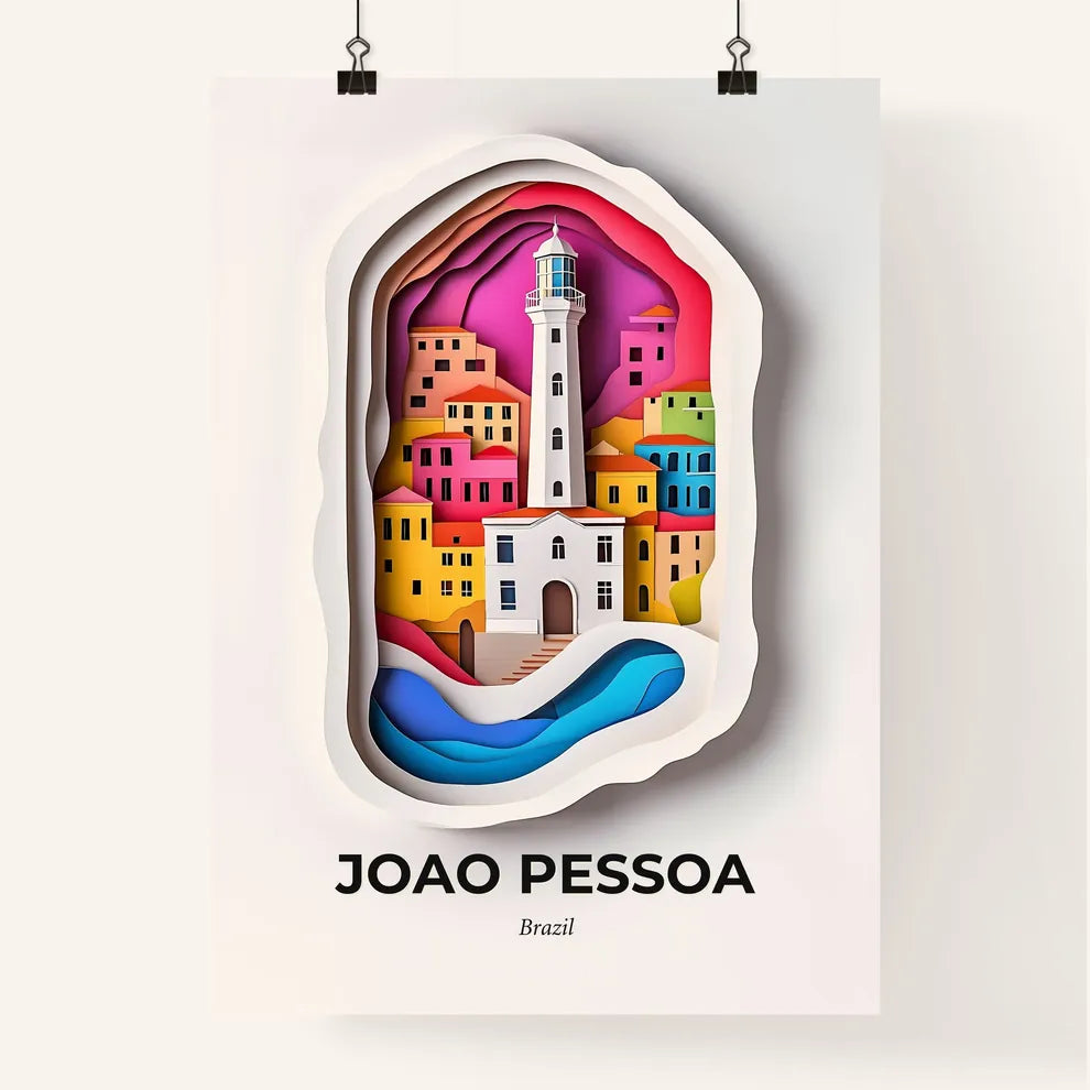 Vivid Joao Pessoa, Brazil, Colorful Poster