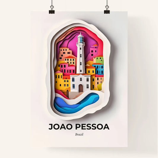 Vivid Joao Pessoa, Brazil, Colorful Poster