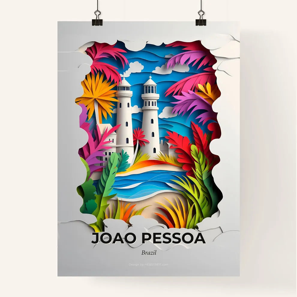 Vivid Joao Pessoa, Brazil, Colorful Poster