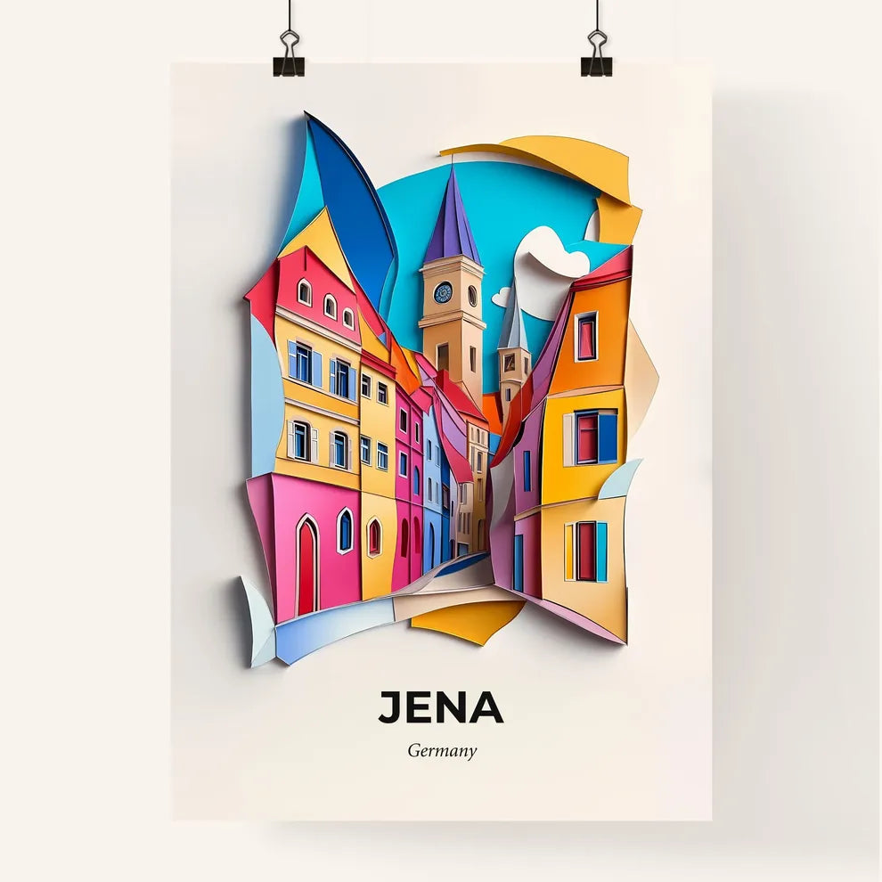 Vivid Jena, Germany, Colorful Poster