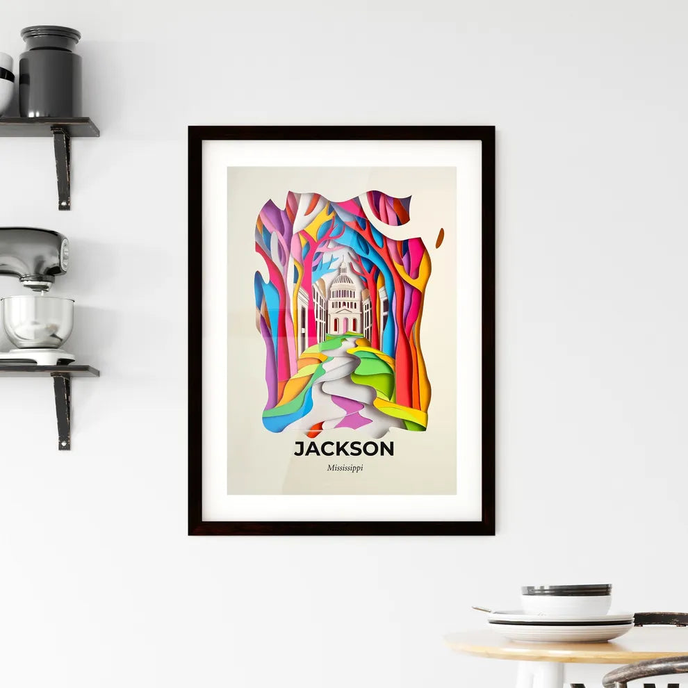 Vivid Jackson, Mississippi, Framed Wall Art